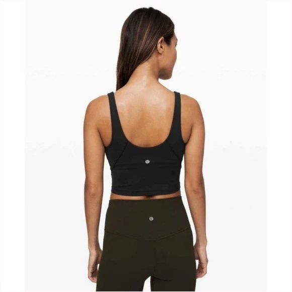 Lululemon align crop tank Black V-Neck Crop Top - Picture 3 of 5